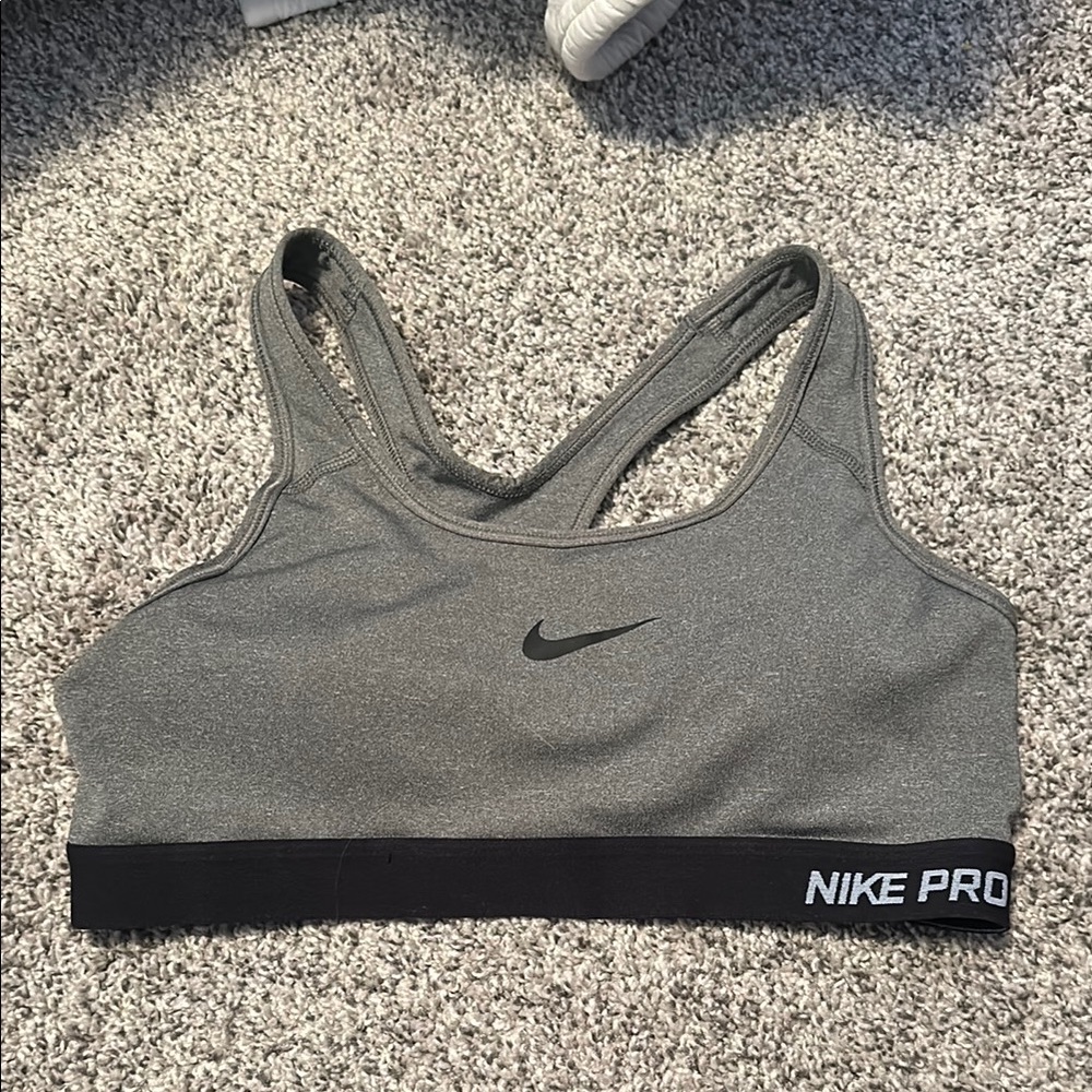 Nike Pro Gray Sports Bra